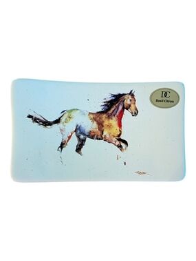 Horse Art Ceramic Soap Dish